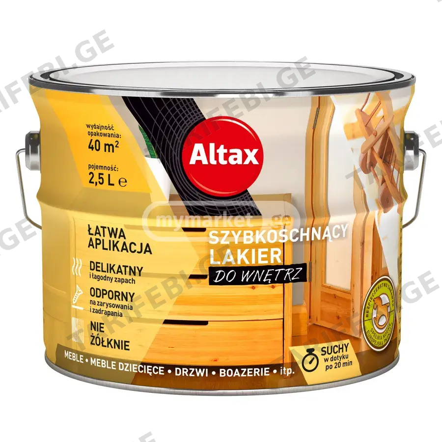 Altax – ხის ლაქი შიდა სამუშაოებისთვის – 750მლ