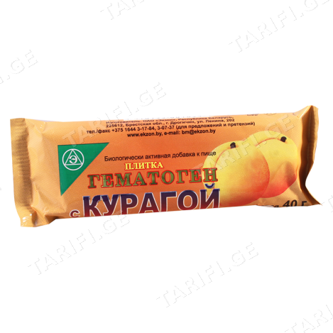 ჰემატოგენი გარგარით 40გრ *