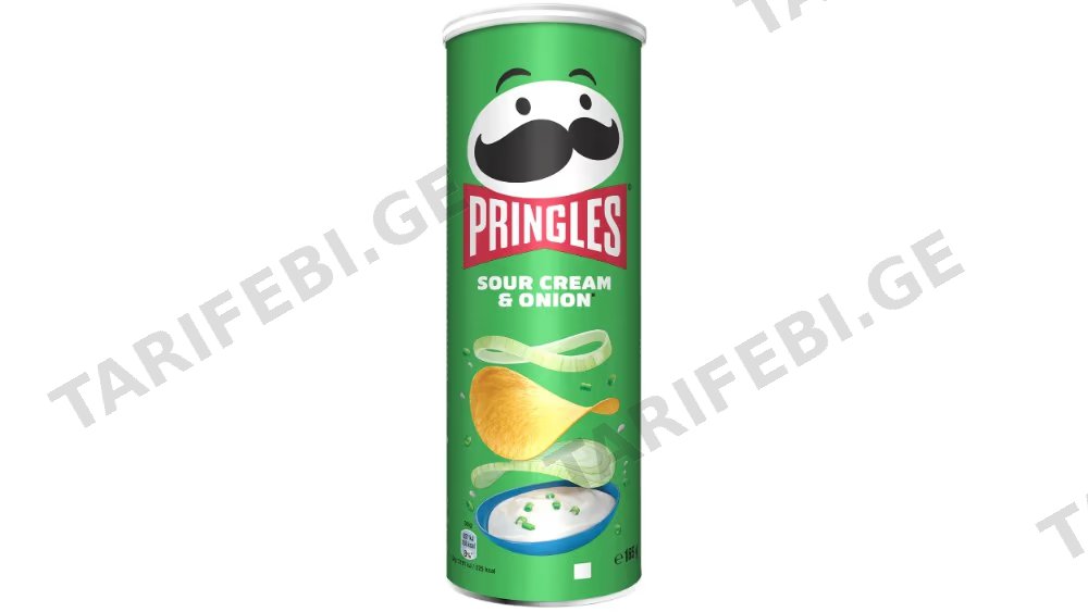 Pringles არაჟნით და ხახვით ჩიფსი 158გრ