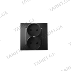 როზეტი OSPEL 2 82x82x45 შავი
