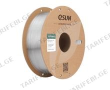 eSUN PETG 1კგ 1.75მმ 3D პრინტერის გამჭირვალე მასალა