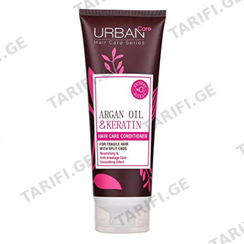 ურბან ქეა - კონდიციონერი Argan Oil/Keratin მკვებავი 250მლ