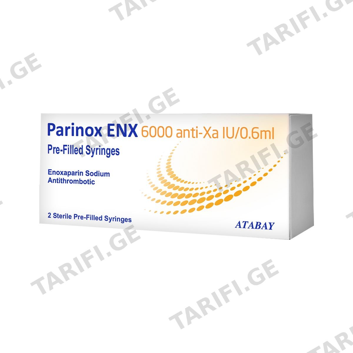 პარინოქსი - Parinox 60მგ/0.6მლ შპრიცი 2 ცალი