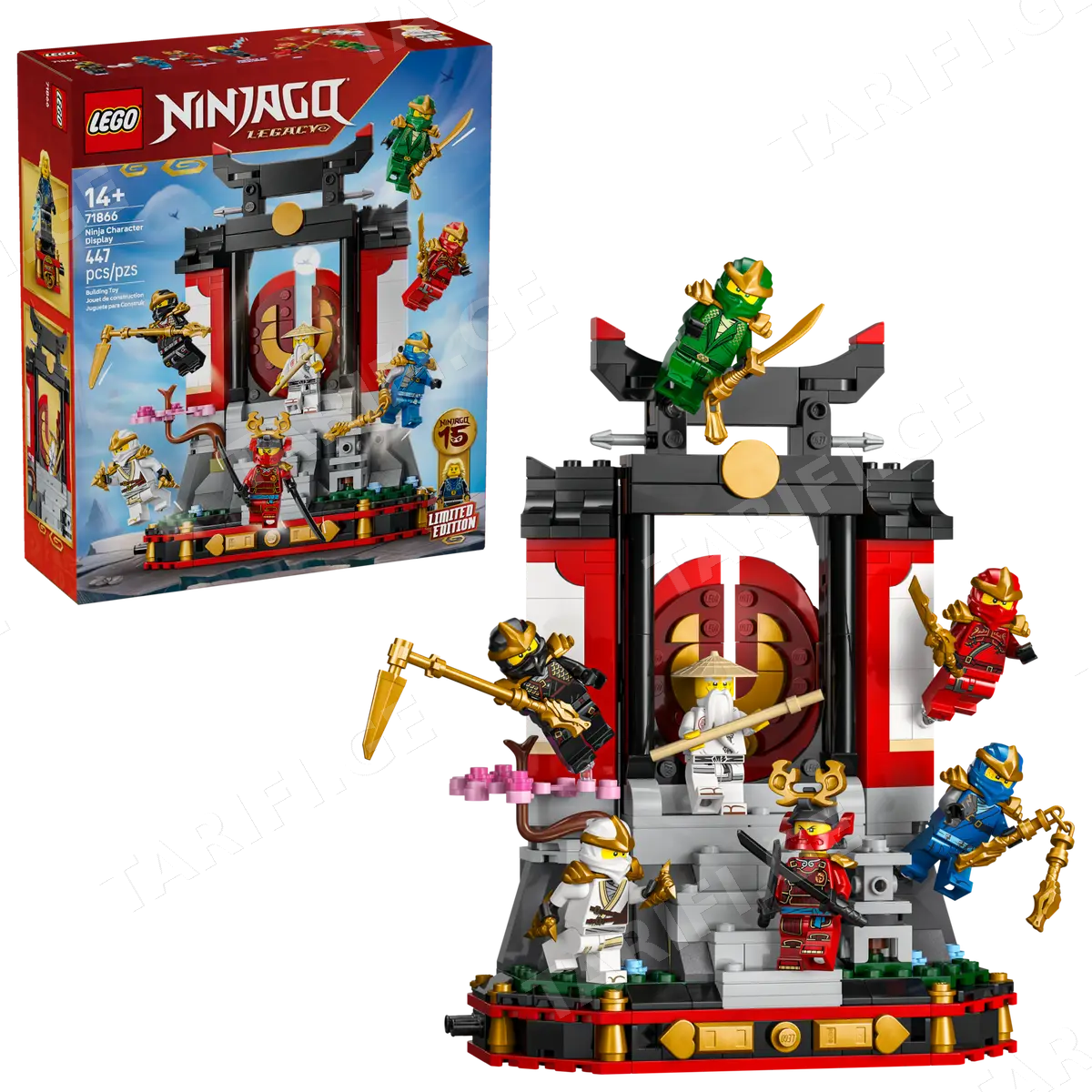 ასაწყობი კონსტრუქცია NINJA CHARACTER DISPLAY 15TH ANNIVERSARY 71866 | NINJAGO