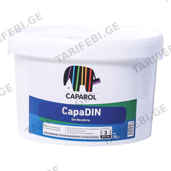 10 ლ ინტერიერის საღებავი CAPAROL Capadin