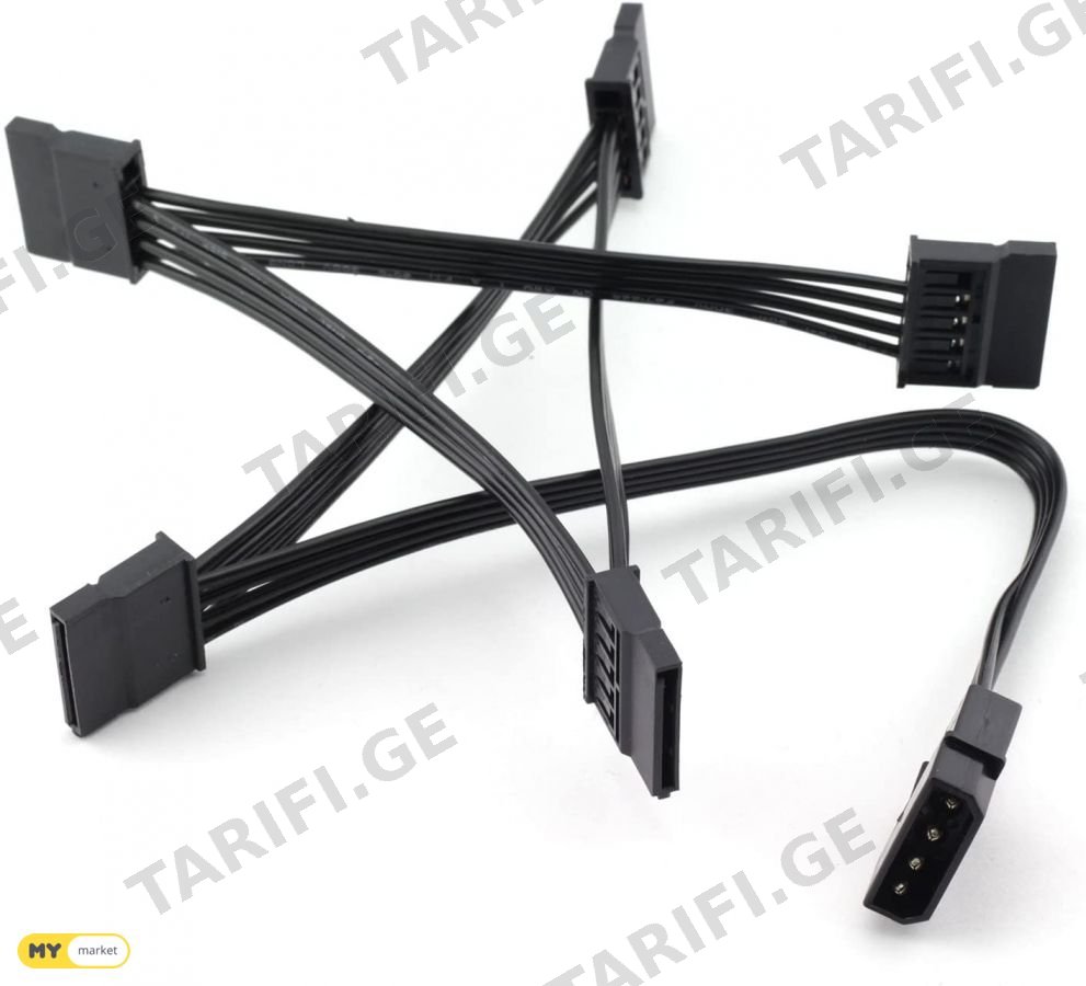 molex ide to 5 SATA power cable