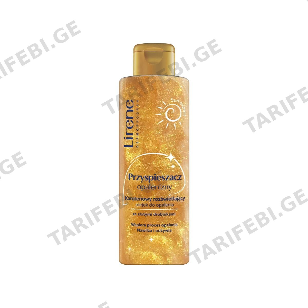 გასარუჯი მბზინავი ზეთი Carotene 150მლ 3213 ლირენე - Lirene