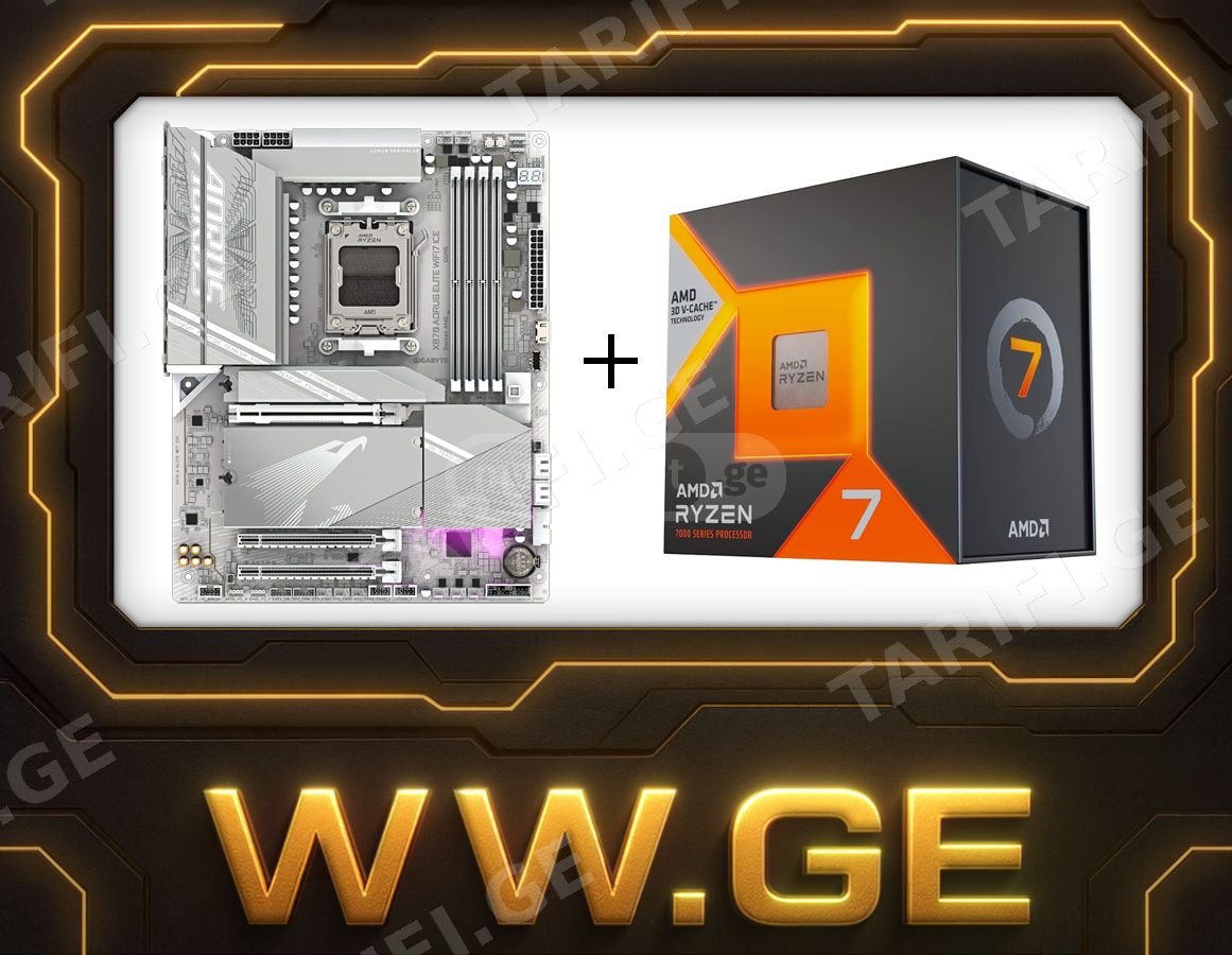 ✅GIGABYTE X870 AORUS Elite WIFI7 ICE + Ryzen 7 7800X3D✅amd