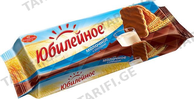 ორცხობილა საიუბილეო რძიანი შოკოლადის მინანქრით 116 გრ