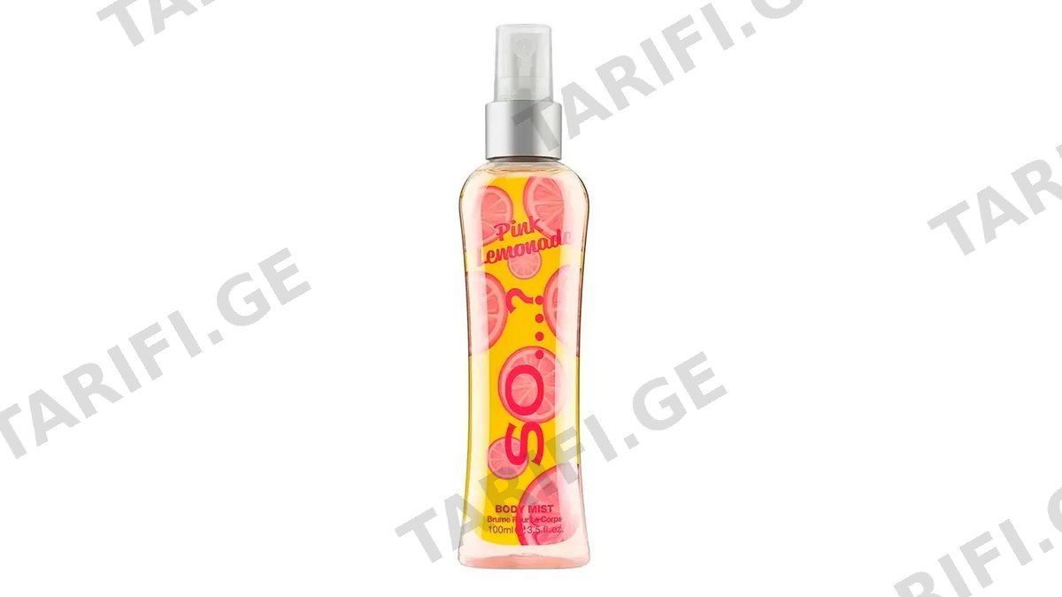 SO… Pink lemonade ტანის სპრეი 100 მლ (სო)