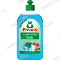 ჭურჭლის სარეცხი სითხე Frosch სოდა 500 მლ