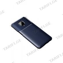 კარბონის ქეისი Xiaomi Redmi Note 9S Focus Carbon Case - მუქი ლურჯი