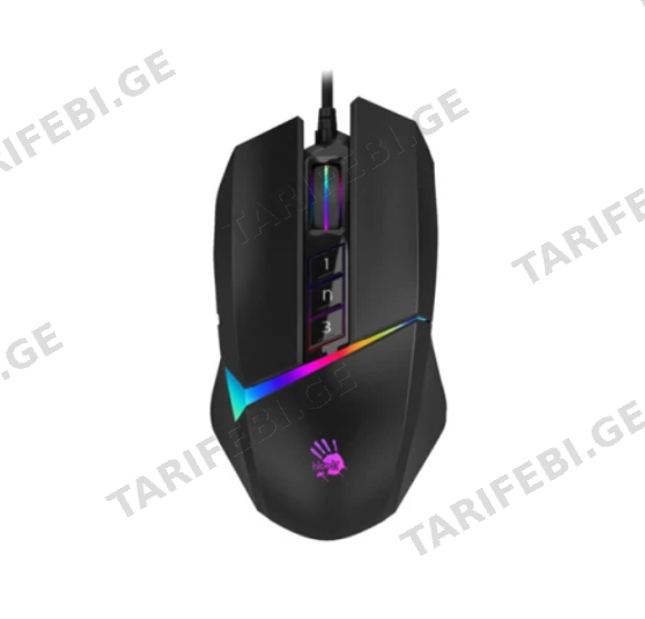 მაუსი A4tech Bloody W60 Max RGB Gaming Mouse Stone Black