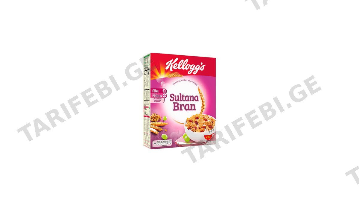 KELLOGGS ქატოს ფანტელები ხილით 500გრ