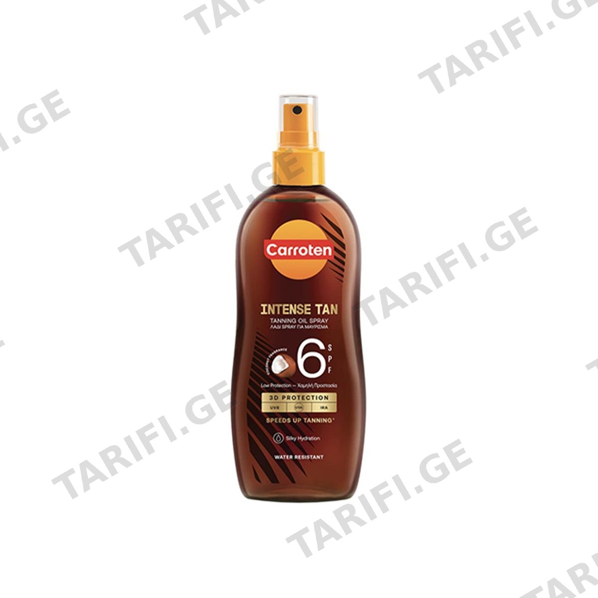 ინტენსიური გასარუჯი ზეთი SPF6 0326 კაროტენი - Carroten