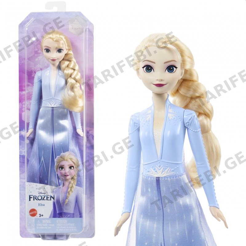 სათამაშო თოჯინა MATTEL FROZEN FASHION DOLLS CORE - ELSA 2 TRAVEL LOOK