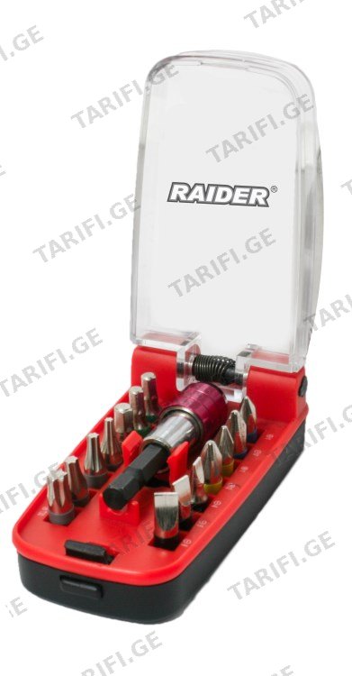 ბიტების ნაკრები Raider 158903 15 ც