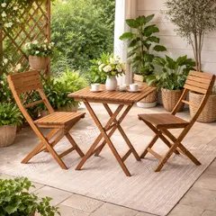 ხის ავეჯის კომპლექტი Home Decor HDW091