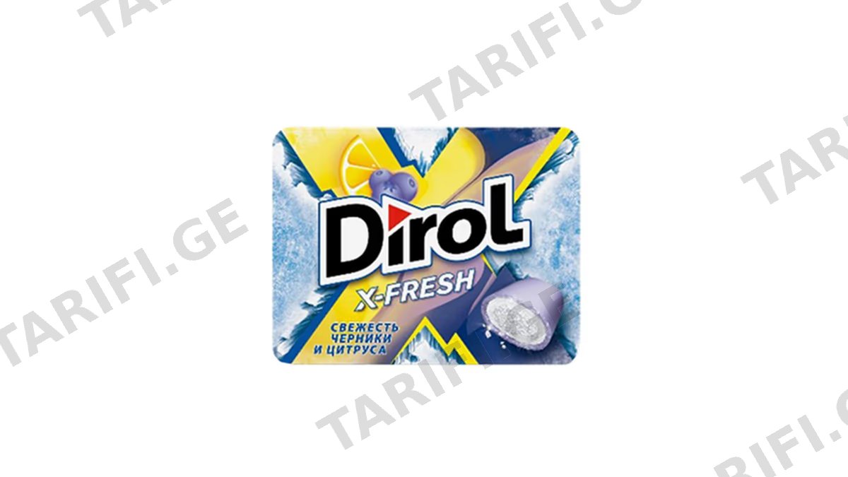 DIROLსაღ.რეზინი ალუბ ციტრუსი 16გრ
