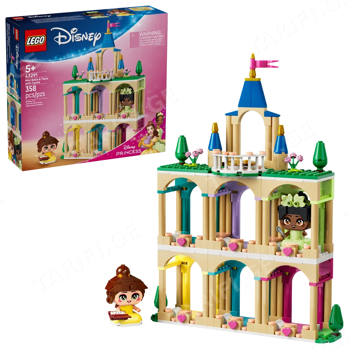 ასაწყობი კონსტრუქცია MINI BELLE & TIANA WITH CASTLE 43291 DISNEY