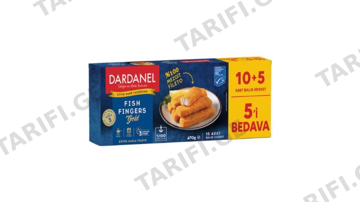 თევზის კროკეტები/ Dardanel/ უმაღლესი ხარისხი 470გრ