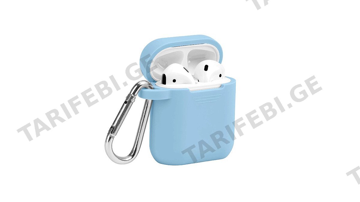 holdit Silicon Case for Airpods (Gen 1/2) მყარი სილიკონის ქეისი ცისფერი (87741)
