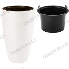 ქოთანი ყვავილის FORM PLASTIC Gobi Slim 30 white