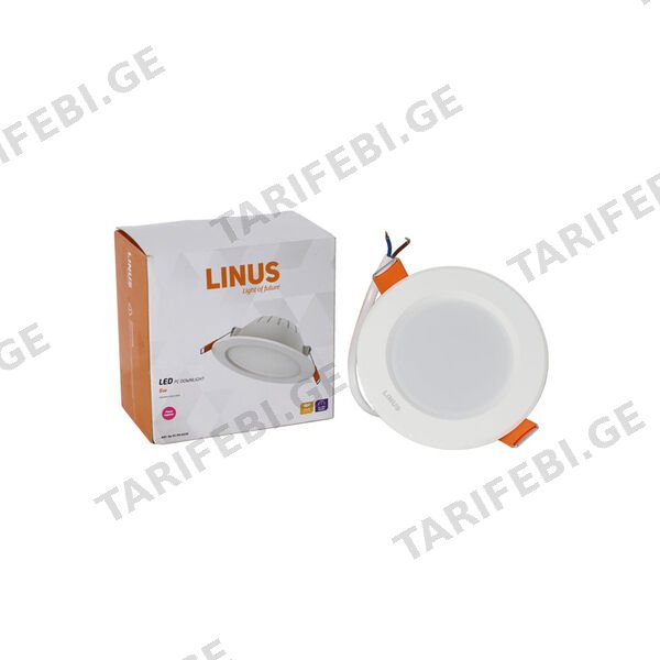 LED ნათურა LINUS PC downlight 6W 3000K