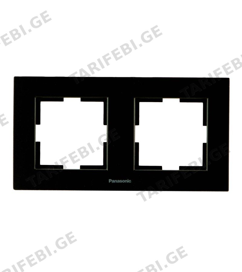 ჩამრთველ-როზეტის კანტი KARRE PLUS 55 2-ნი შავი WDTF18022BL-AMEA Panasonic