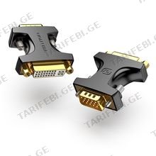 VENTION DDDB0 VGA Male to DVI Female Adapter Black