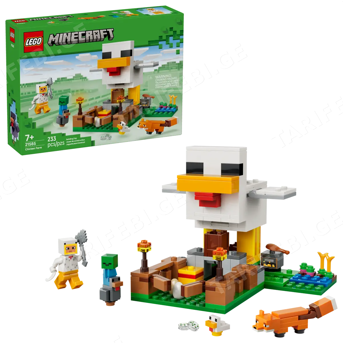 ასაწყობი კონსტრუქცია CHICKEN FARM 21585 | MINECRAFT® | BUY ONLINE AT LEGO