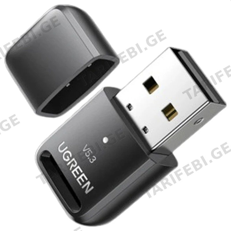 BLUETOOTH USB ადაპტერი UGREEN 90225 BLUETOOTH 5.3 შავი