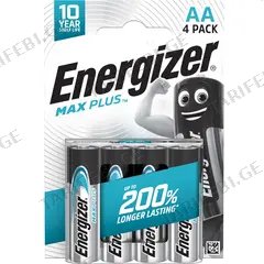 ელემენტი Energizer Max Plus AA ტუტე 4 ცალი