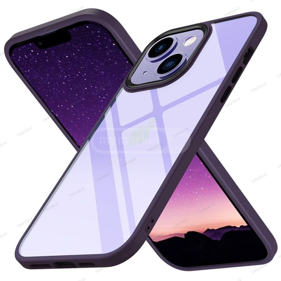 სილიკონის ქეისი iPhone 14 Power Silicone Case - იისფერი