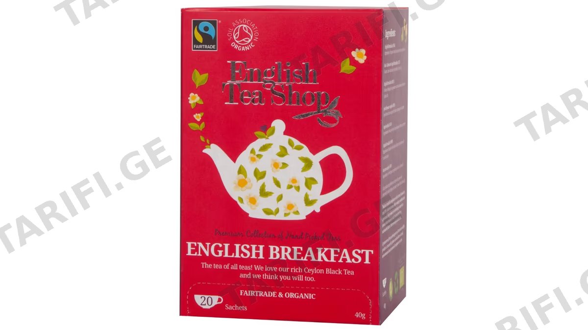 English Tea shop - ცეილონის შავი ჩაი - ინგლისური საუზმე, 40გ