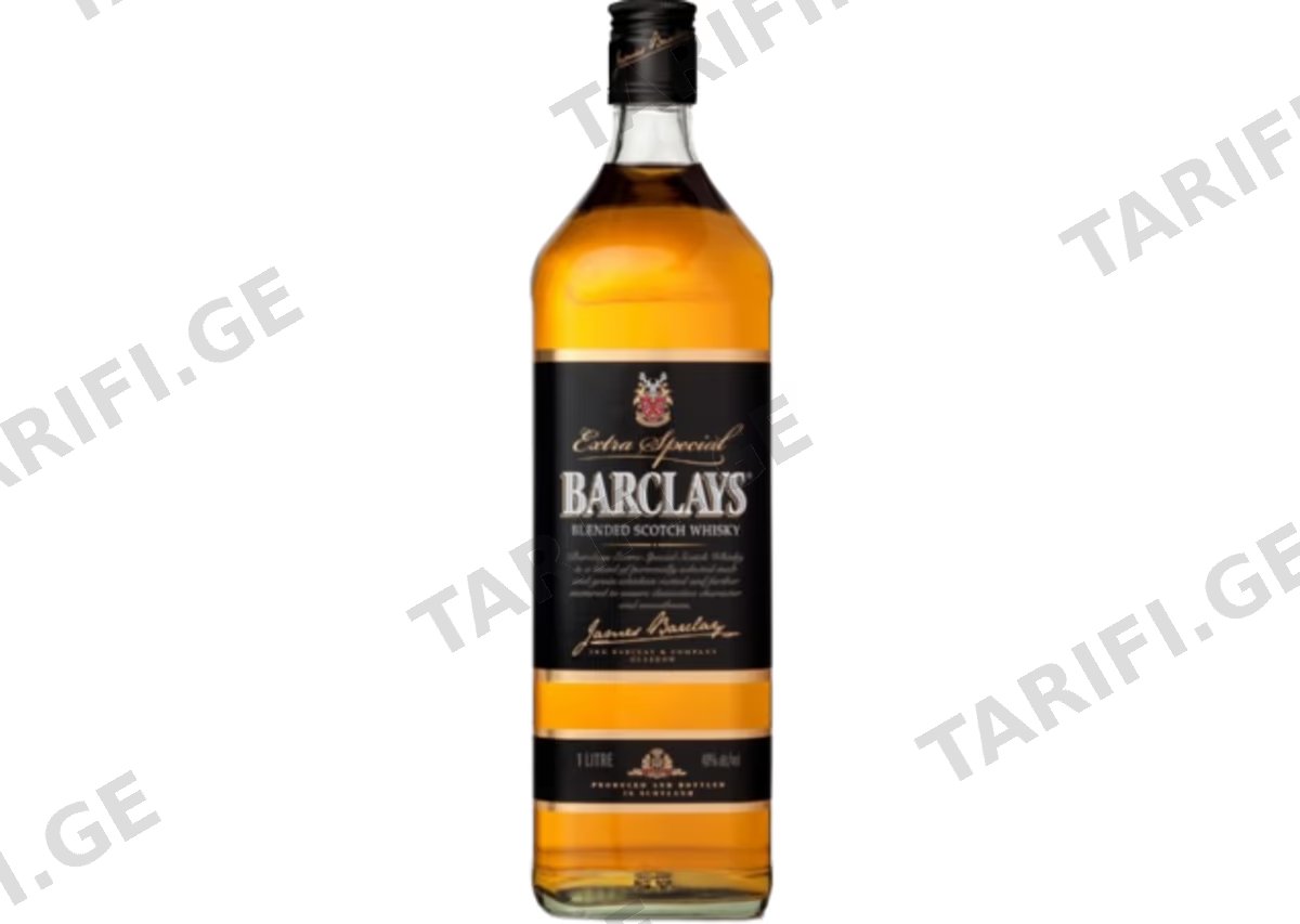 შოტლანდიური ვისკი Barclays Scotch - 1L
