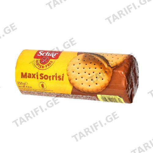 ორცხობილები კაკაოს კრემის გულსართით გლუტენის გარეშე /DR SCHAR/ 250გ