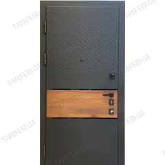 ლითონის კარი შიდა გაღებაDoors 818A ELITE 980x2200 მმ L ანტრაციტი