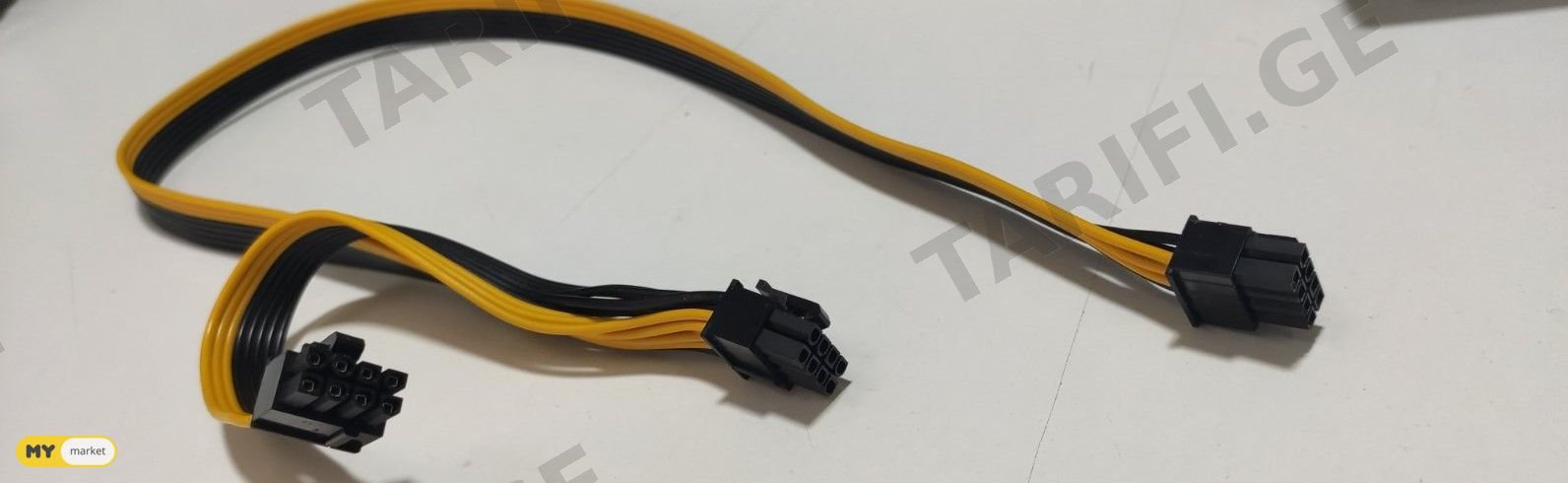 6pin & 8pin to 2 X 6+2pin 60sm Power supply Cable
