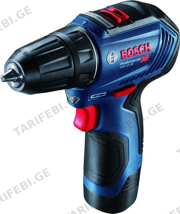 სჭვალსახრახნი აკუმულატორის Bosch GSR 12V-30 Professional 12V (06019G9000)