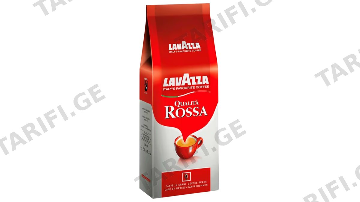 ყავა ნალექიანი / მარცვალი პაკეტში ROSSA INT / 0.250 კგ