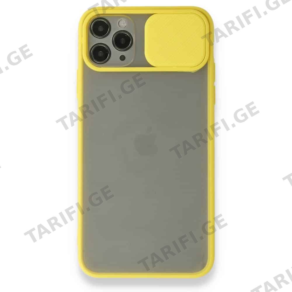 iPhone 11 Pro Palm Camera Sliding Silicone Case კამერის დაცვით ქეისი