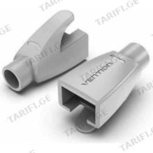 VENTION IODM0-100 RJ45 Strain Relief Boots Milky Gray PVC Type 100 Pack ქსელის კაბელის დამცავი
