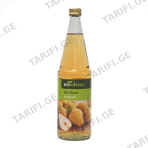 წვენი მსხლის ორგანული /ბიოგრენო/ 700მლ