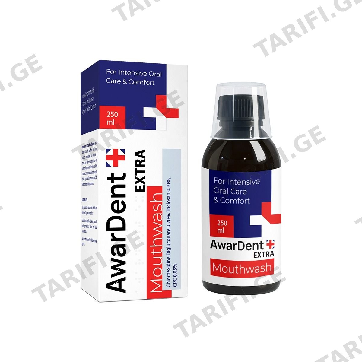 პირის ღრუს სავლები ექსტრა 250 მლ 4036 ავარდენტი - AwarDent