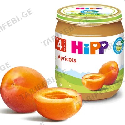 HIPP-ის ხილფაფა გარგარი (4 თვიდან, 125 გრ)