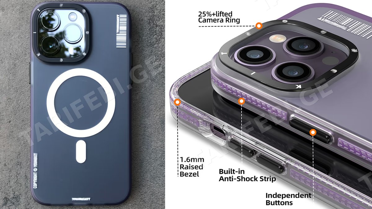 Premium Quality Frosted Finish Half Transparent MagSafe Case for iPhone 14 Pro.