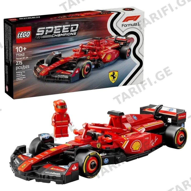 კონსტრუქტორი LEGO SPEED CHAMPIONS FERRARI SF-24 F1® RACE CAR 77242