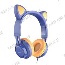 HOCO W36 Cat ear headphones with mic midnight blue