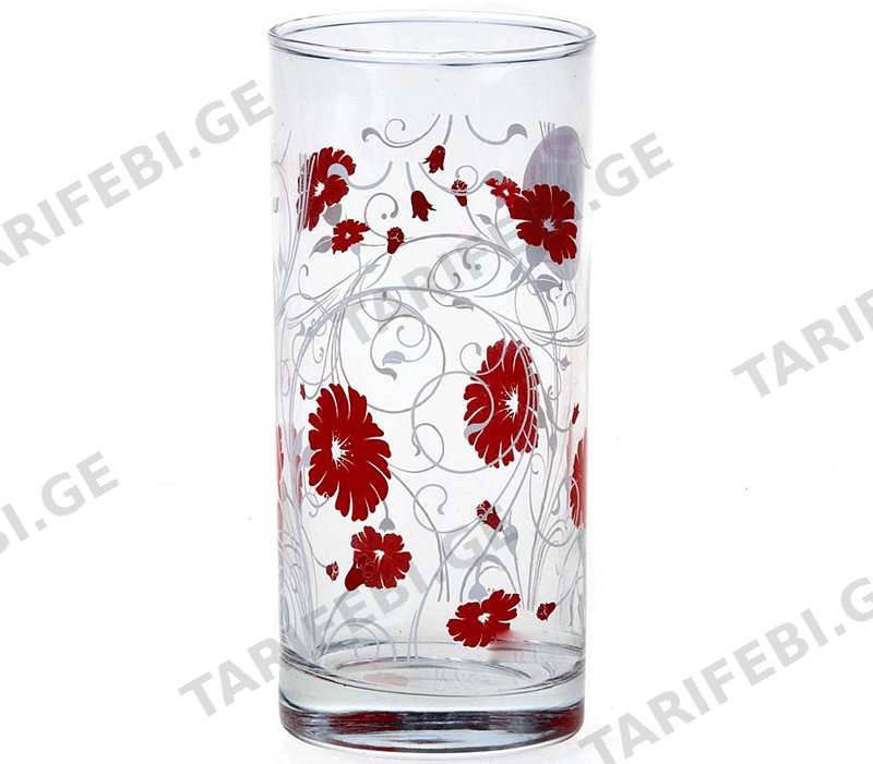 მინის წვენის ჭიქა (290 ML, 3 PCS)